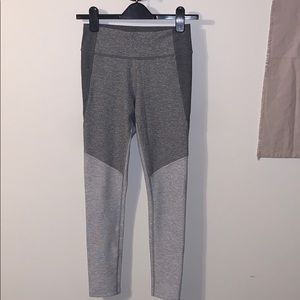 Outdoor Voices gray colorblock leggings Sz S